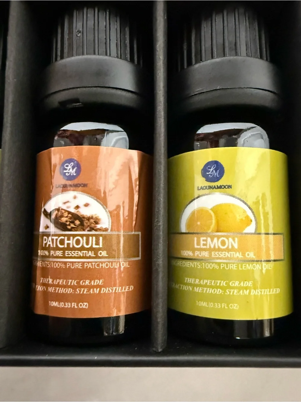 LagunaMoon 100% Pure Essential Oils Gift Set | 10 Therapeutic Grade Oils | NIB